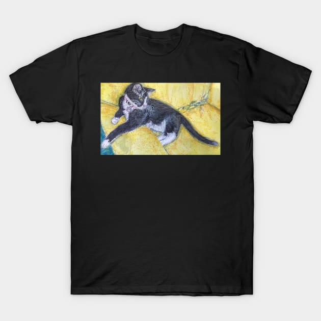 Tuxedo cat T-Shirt by SamsArtworks